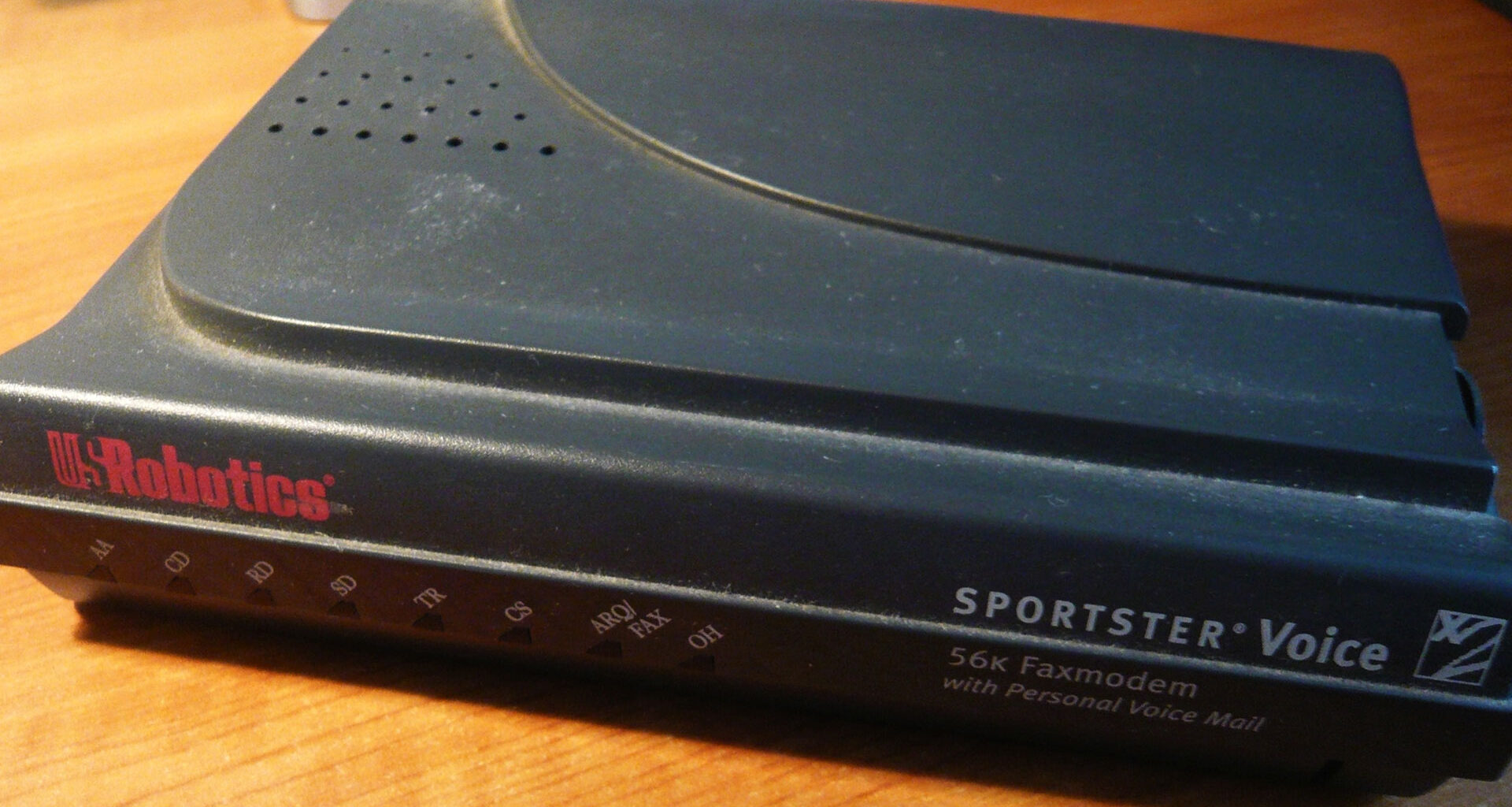 Front side of US Robotics 56K Modem