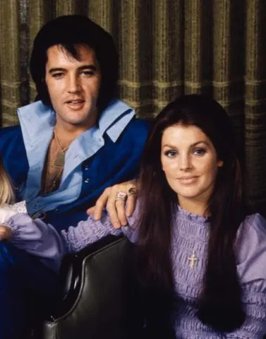 Frank Carroll/Sygma via Getty Elvis Presley and Priscilla Presley the week of Thanksgiving 1970