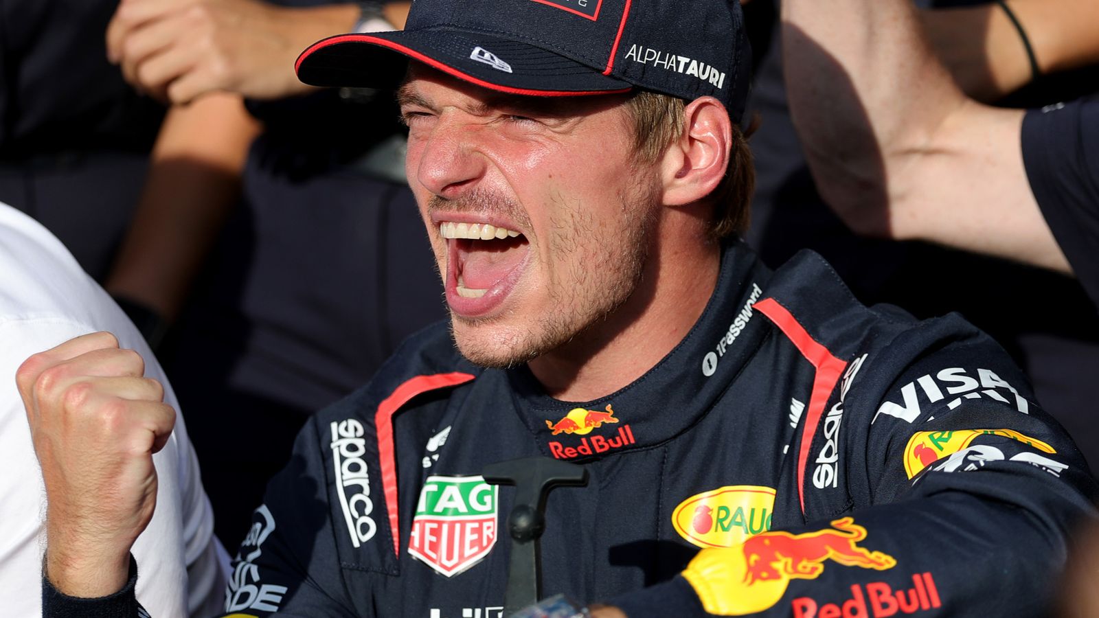 Max Verstappen celebrates his 2025 Italian Grand Prix triumph