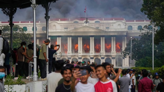 Nepal protests grow more violent as protesters torch government buildings, attack politicians