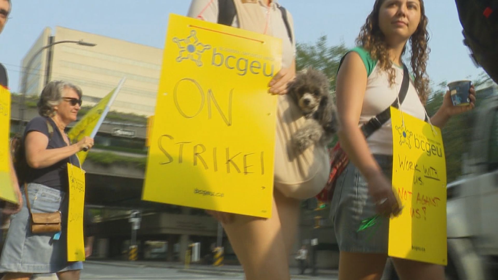 Click to play video: 'B.C. premier comments on BCGEU strike'