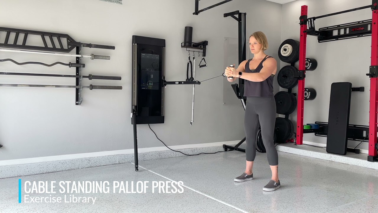 Cable Standing Pallof Press - YouTube