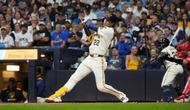 Christian Yelich, 'backbone' of Brewers, collects 100th RBI