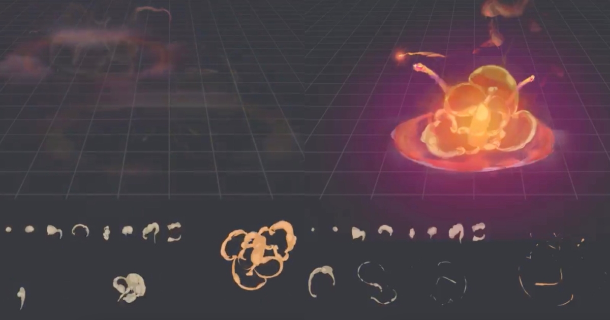 Check Out These Gorgeous Stylized Explosions That Look 3D But Aren't