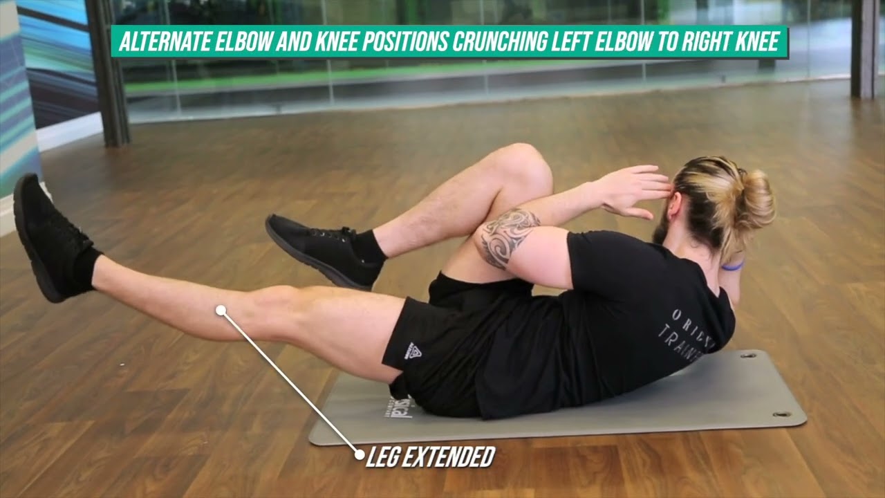 How To Do Bike Crunch | Exercise Demo - YouTube