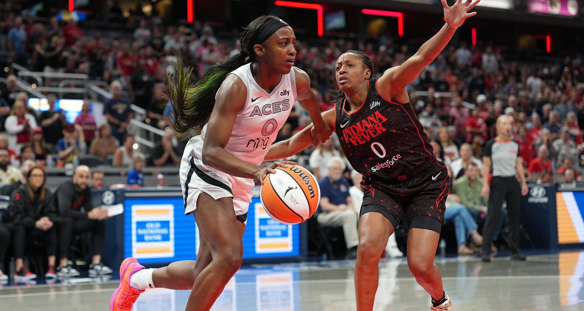 Aces Face Indiana Sunday in Semifinals for First-Ever Playoff Tilt Between the Two Clubs