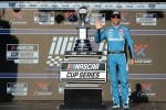 2025 Cup Gateway Denny Hamlin trophy (Credit: Chris Graythen/Getty Images via NASCAR Media)