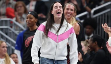 Caitlin Clark Reacts to Lexie Hull 3-Pointer, Fever's 1st WNBA Playoff Win in 9 Years