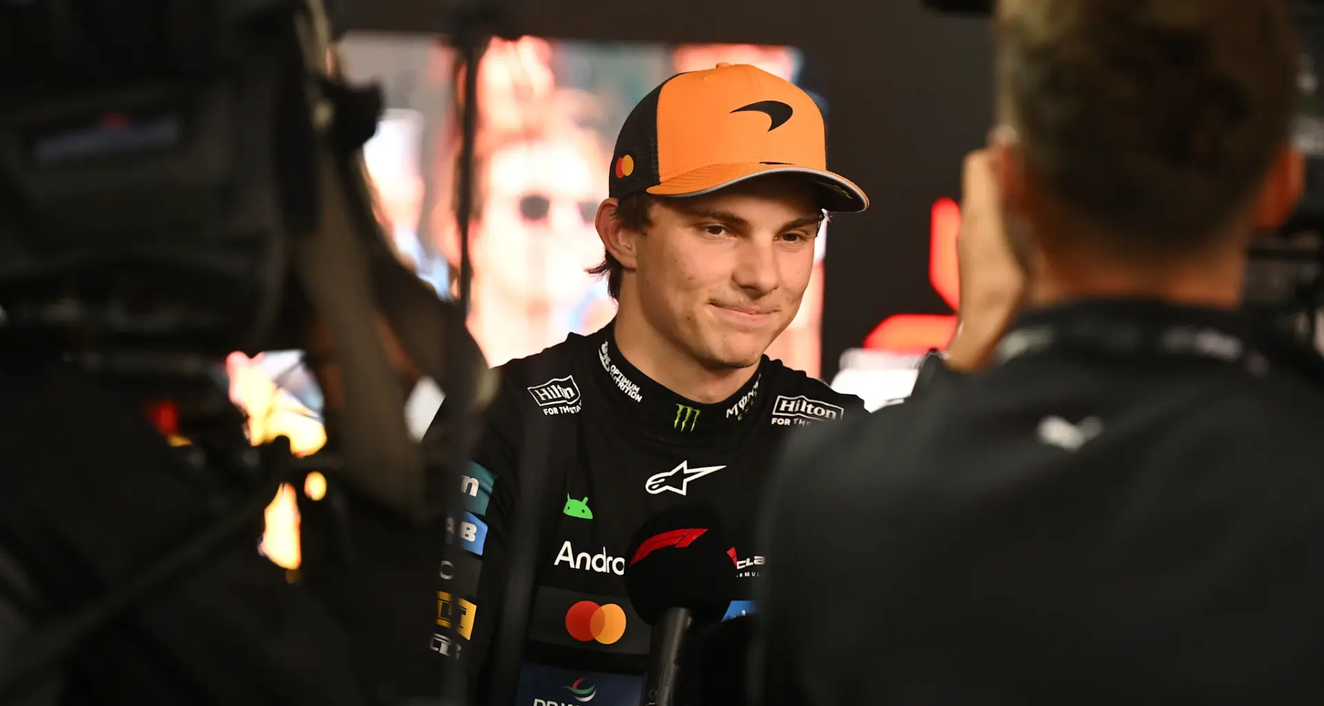 BAKU, AZERBAIJAN - SEPTEMBER 21: Third placed Carlos Sainz of Spain and Williams on the podium