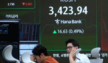 Asian benchmarks are mixed after Wall Street edges down from record highs