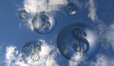 clouds money dollar signs
