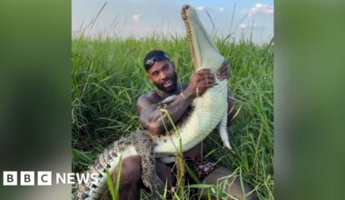 US influencer Mike Holston investigated over wild croc wrestling