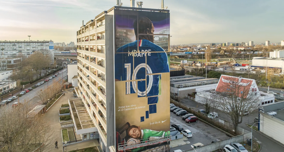 Nike Mbappé mural (Global Street Art)