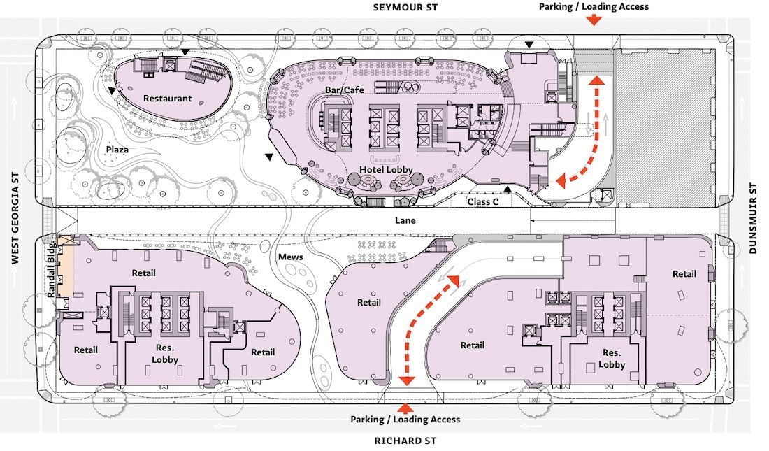 501-595 West Georgia Street Vancouver Bay Parkade Henriquez Holborn