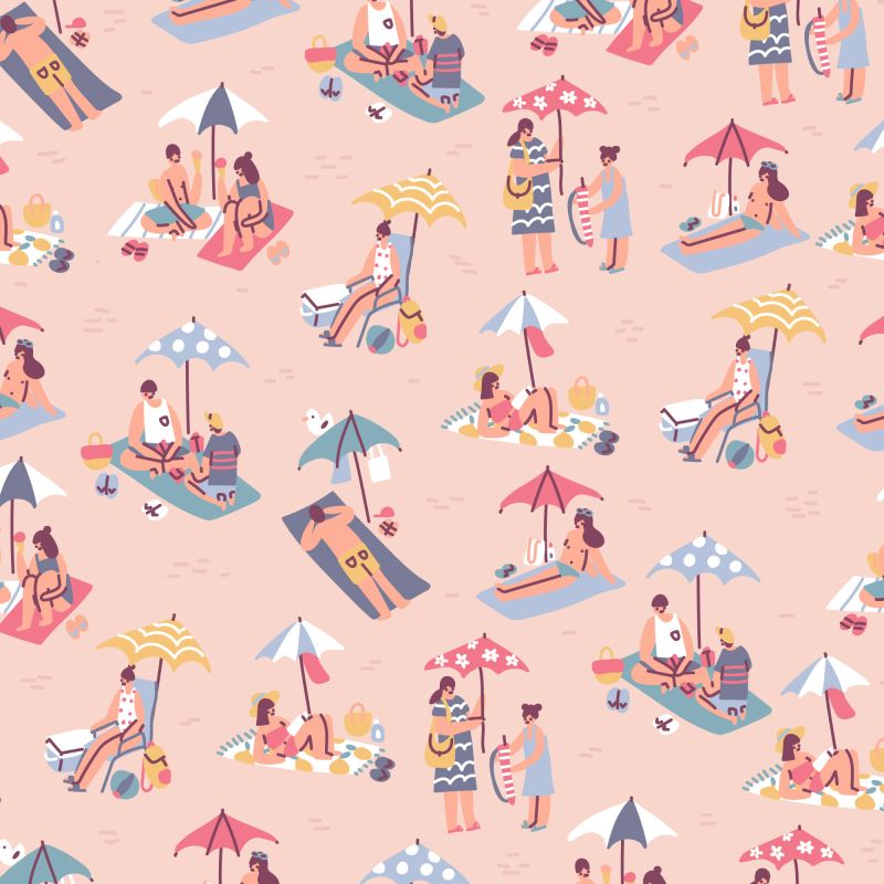 Sara Maese is creating an entire universe out of simple forms and lovely warm colours