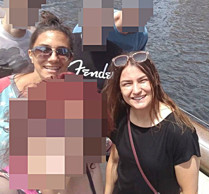 Katie pictured with Sean’s late wife Alicia
