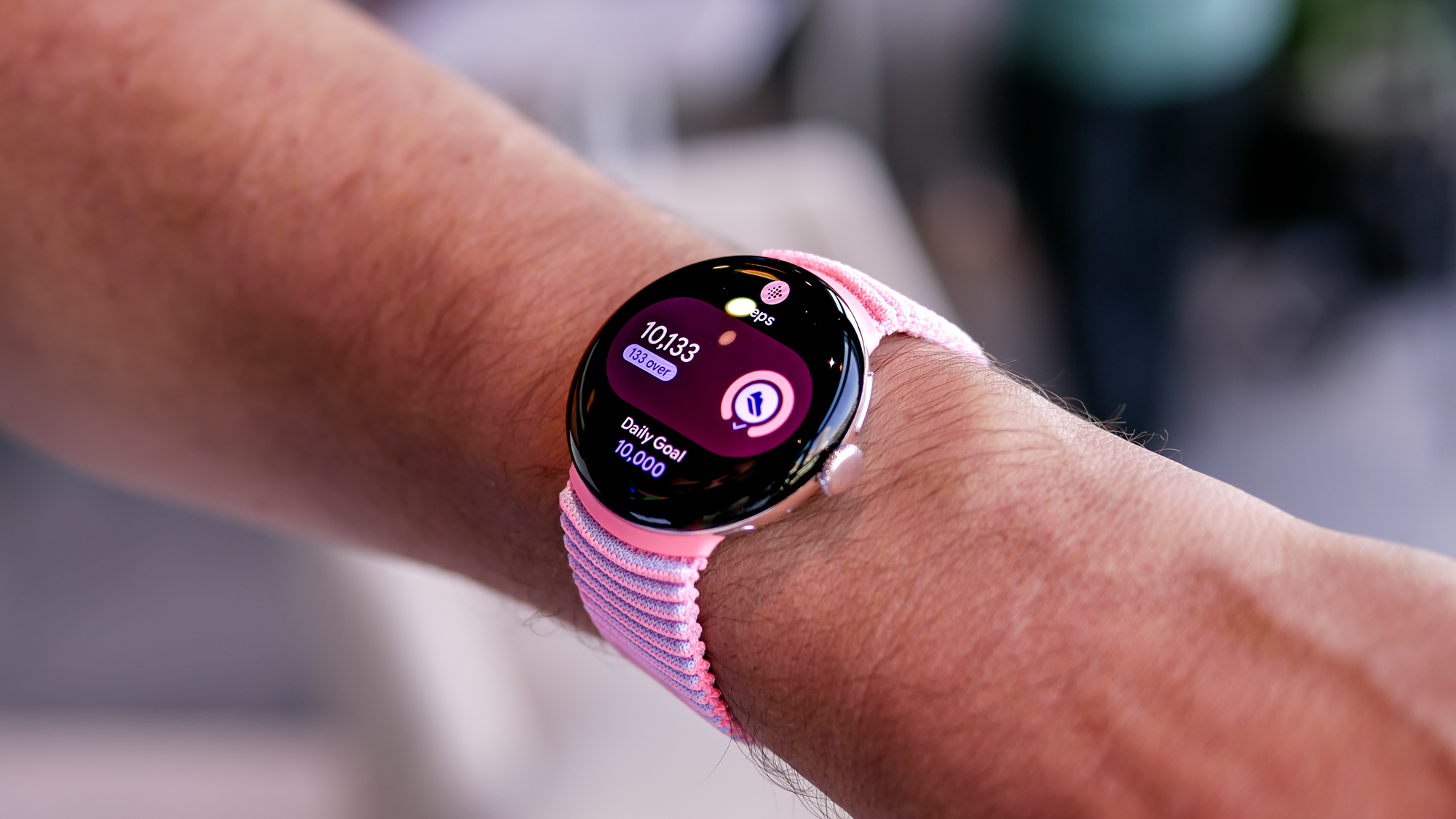 Close-up of the Google Pixel Watch 4