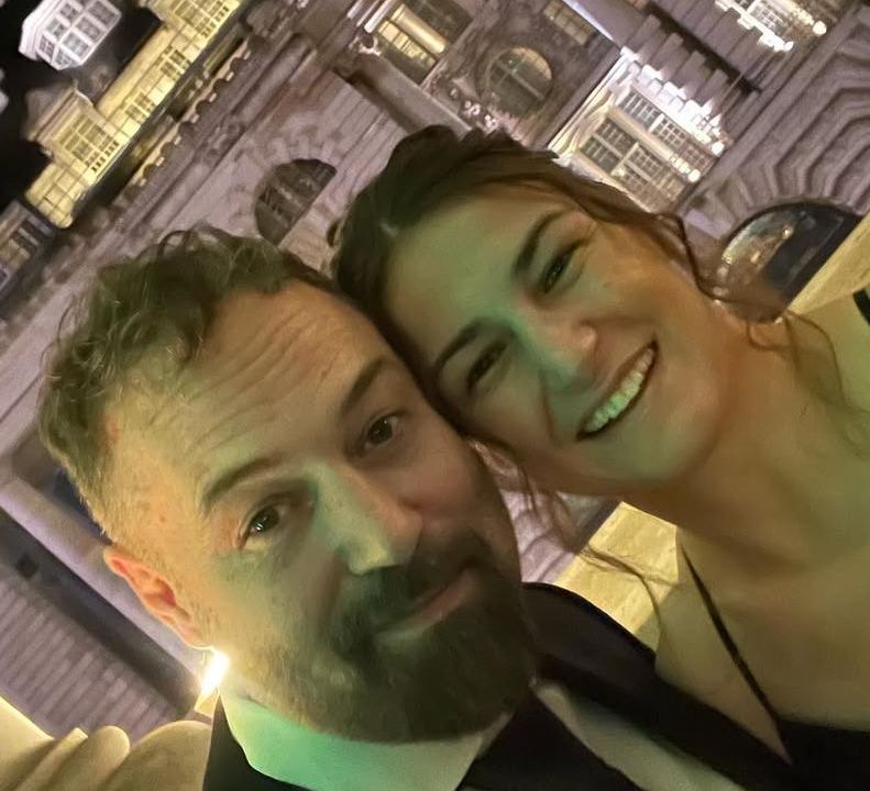 Katie with husband Sean