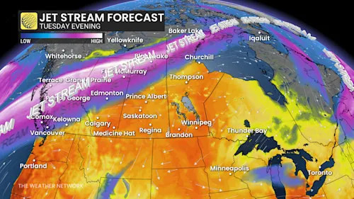 Baron - Jet stream forecast Tuesday evening