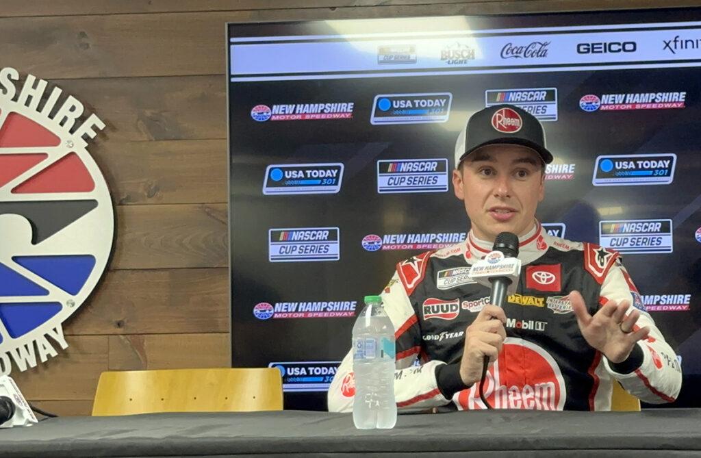 Christopher bell heads to new hampshire motor speedway as a favorite, fresh off a win at bristol motor speedway and the defending race winner in loudon. Photo by jerry jordan/kickin' the tires