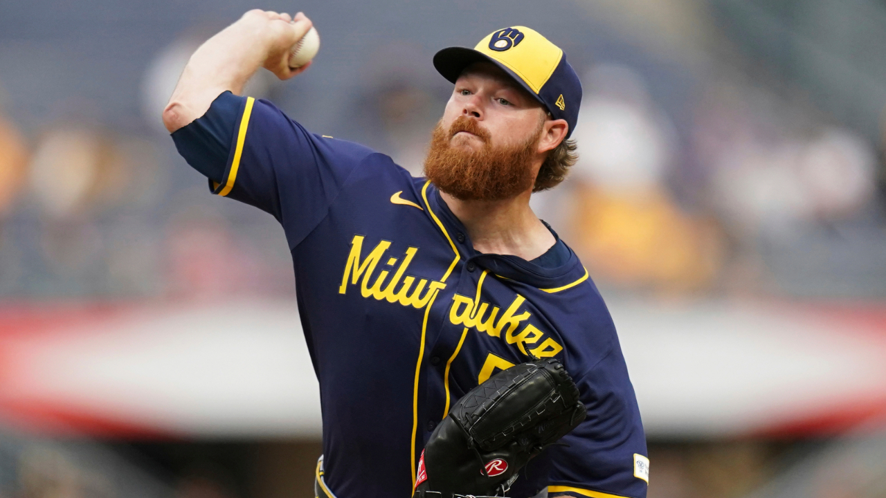 Brewers place RHP Brandon Woodruff on 15-day IL with right lat strain