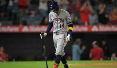 Astros on brink of playoff elimination after loss to Angels