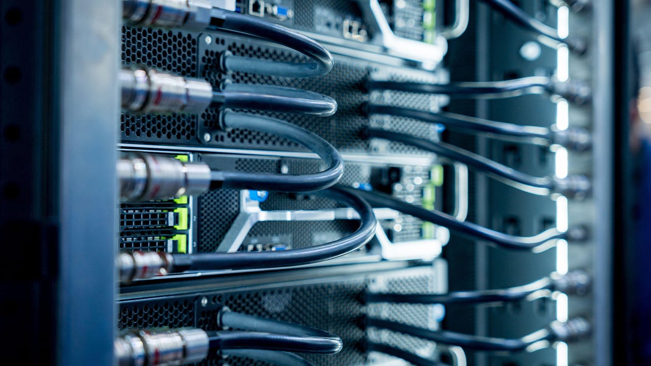 Data center server illustration