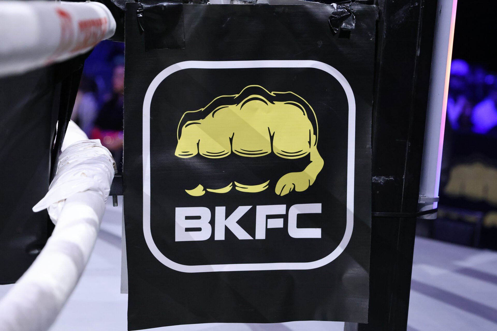 BKFC logo on the ring during BKFC 53 in Orlando, Florida