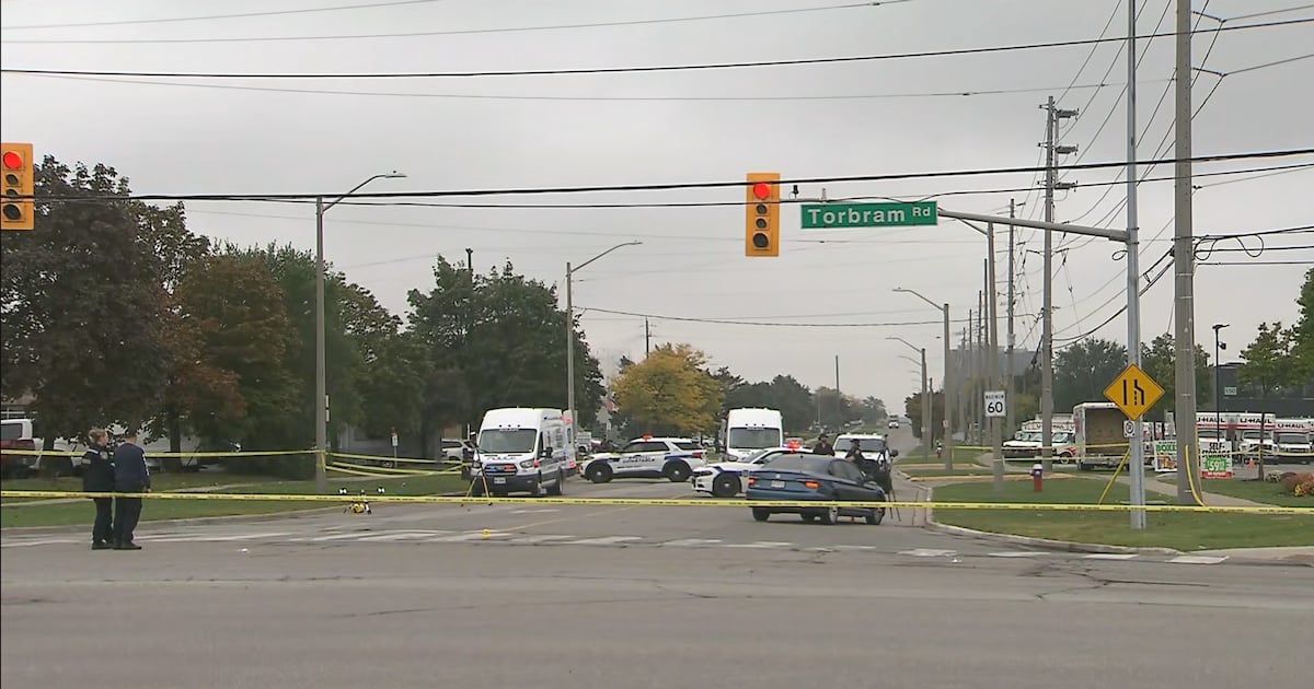 Brampton collision leaves pedestrian critical
