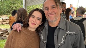 Zoey Deutch and Richard Linklater