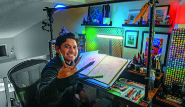 Geizi Guevara's art studio