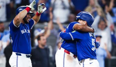 Daulton Varsho has biggest hit of the year as Toronto Blue Jays trim down magic number