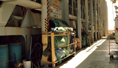 Max Lancaster photographs the life and work of a shipping container crew