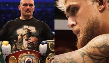 Oleksandr Usyk and Jake Paul