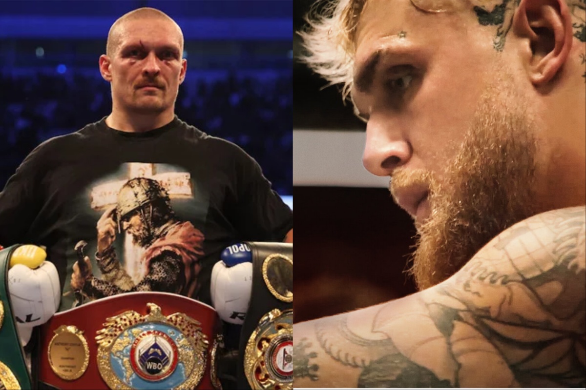 Oleksandr Usyk and Jake Paul