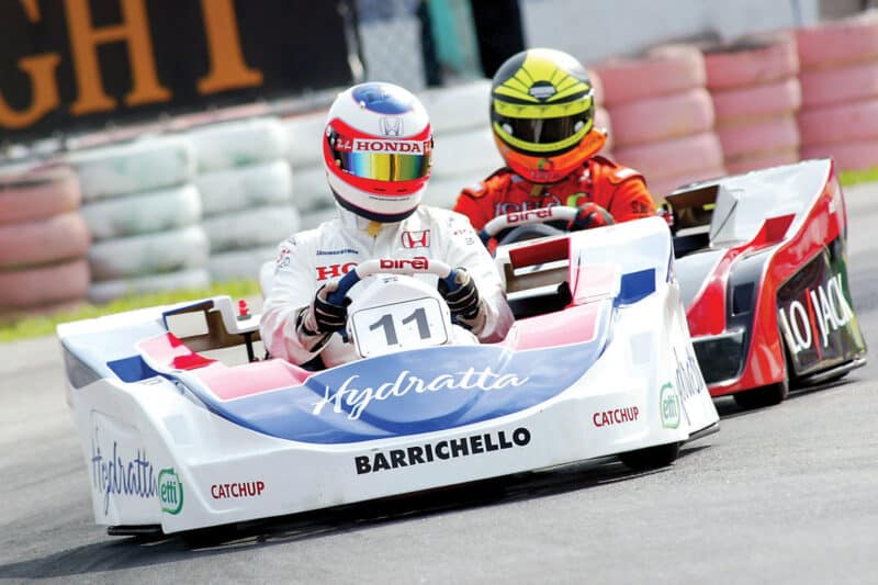 Rubens Barrichello Kart racing in Florianapolis, 2006
