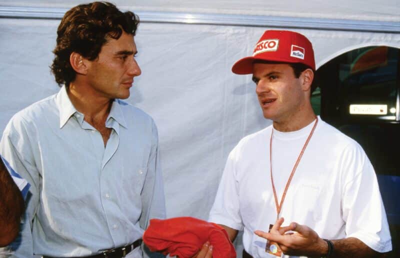 Rubens Barrichello and Ayrton Senna Imola, 1994