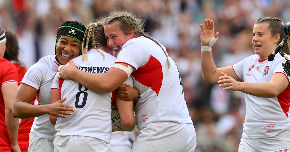 England leads Canada at halftime of Women’s Rugby World Cup final – TSN