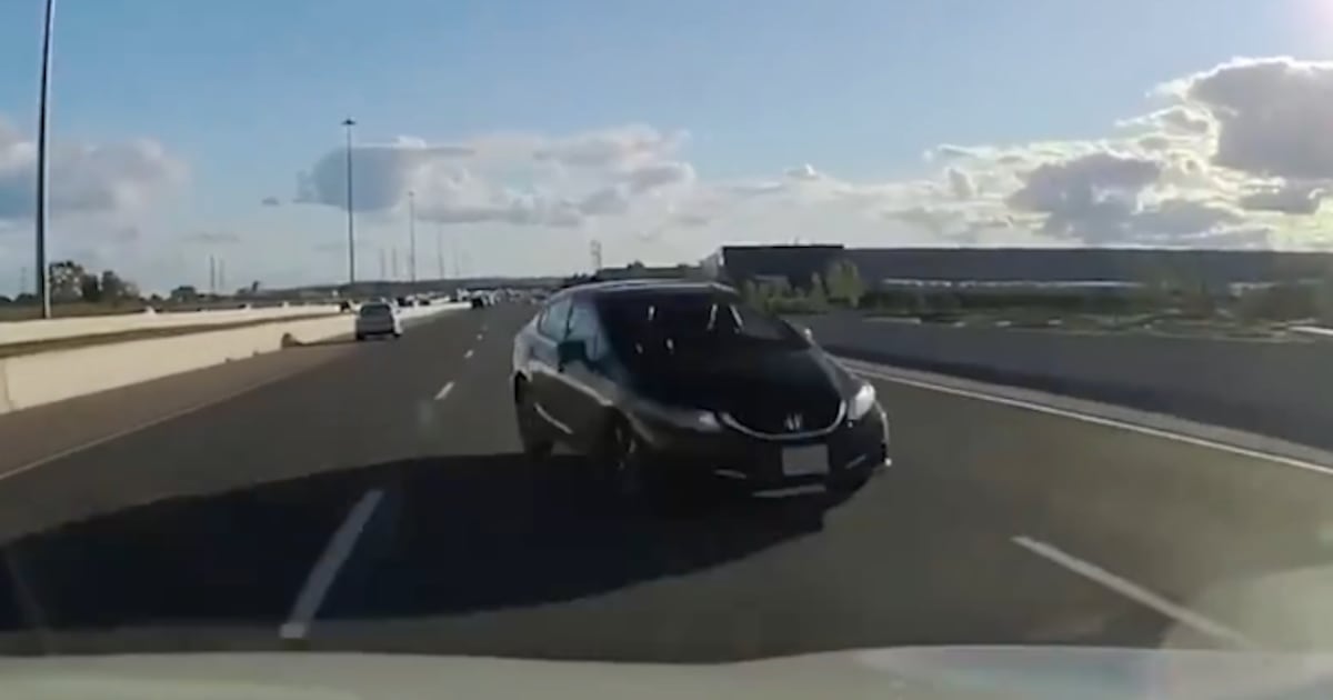 Video shows wrong-way driver on Highway 401