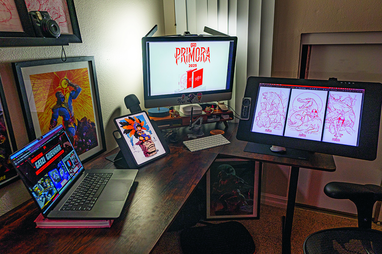 Geizi Guevara's art studio