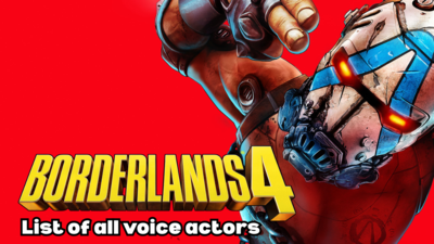 All Borderlands 4 voice actors and their in-game characters listed