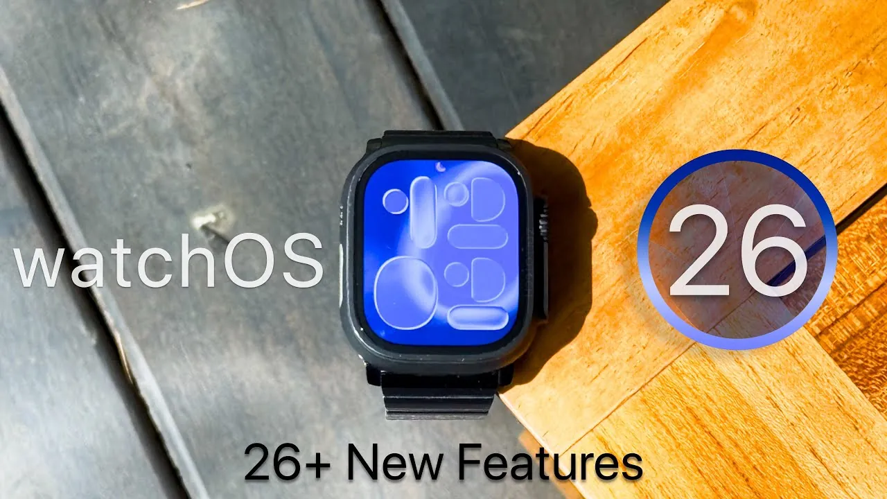 New watch faces in watchOS 26 featuring Waypoint, Flow, and Photos options