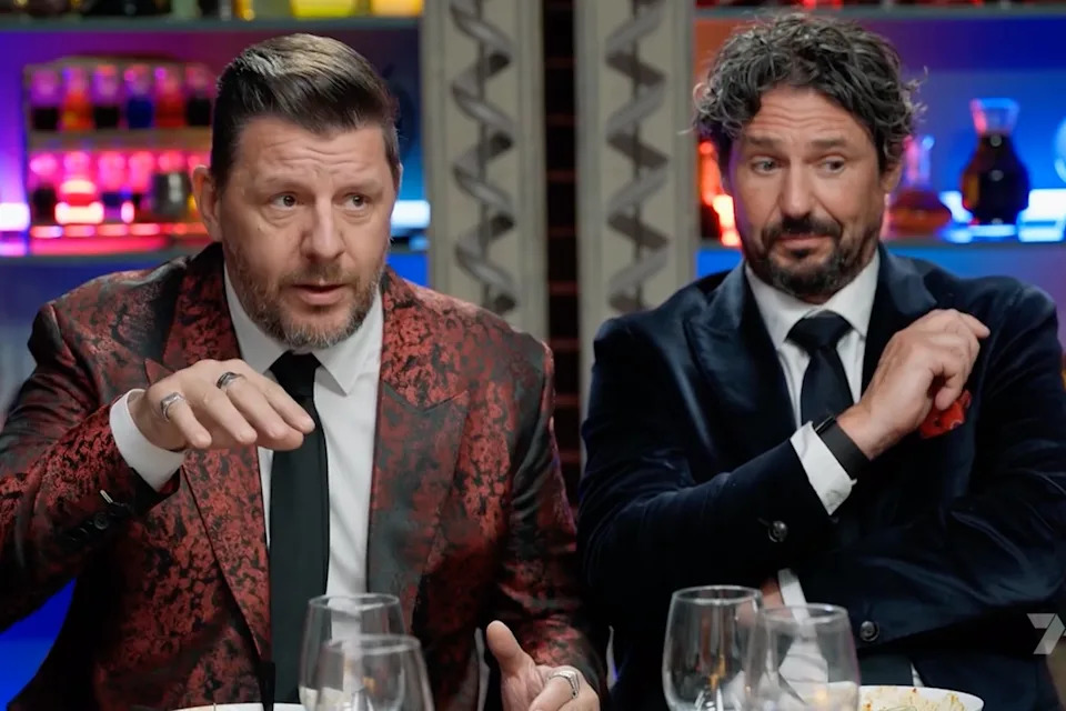 MKR’s Manu Feildel and Colin Fassnidge.