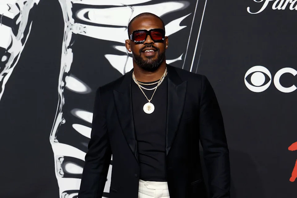 ELMONT, NEW YORK - SEPTEMBER 07: Jon Bones Jones attends the 2025 MTV Video Music Awards at UBS Arena on September 07, 2025 in Elmont, New York. (Photo by Taylor Hill/WireImage)