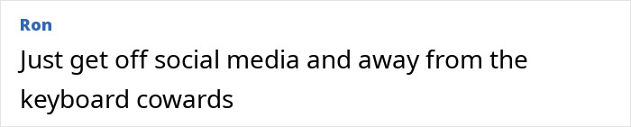 Comment text by Ron on a white background discussing social media and keyboard cowards about a boxer who refused to fight Imane Khelif. Comment text by Ron on a white background discussing social media and keyboard cowards about a boxer who refused to fight Imane Khelif.