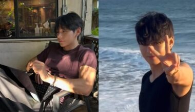BTS’ V shares photos with sun-kissed charm and sculpted arms