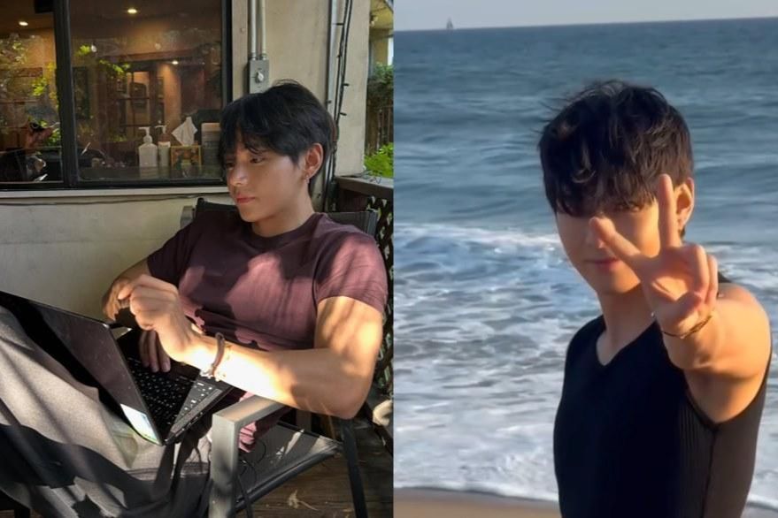 BTS’ V shares photos with sun-kissed charm and sculpted arms