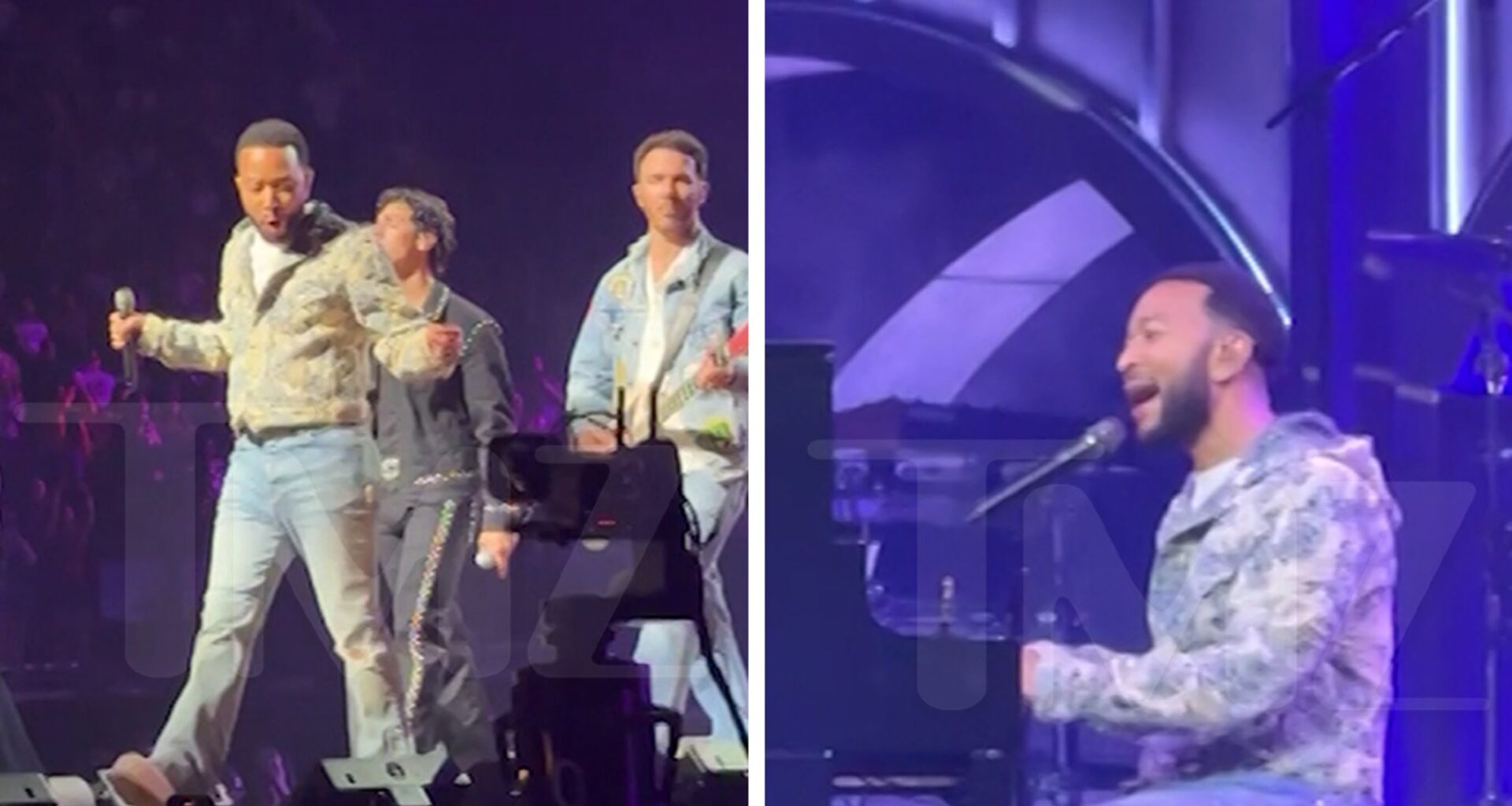 John Legend Joins Jonas Brothers for Surprise Duet in Los Angeles