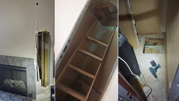 Police say Calgary man 'tunnelled' into upstairs neighbour's unit after dispute