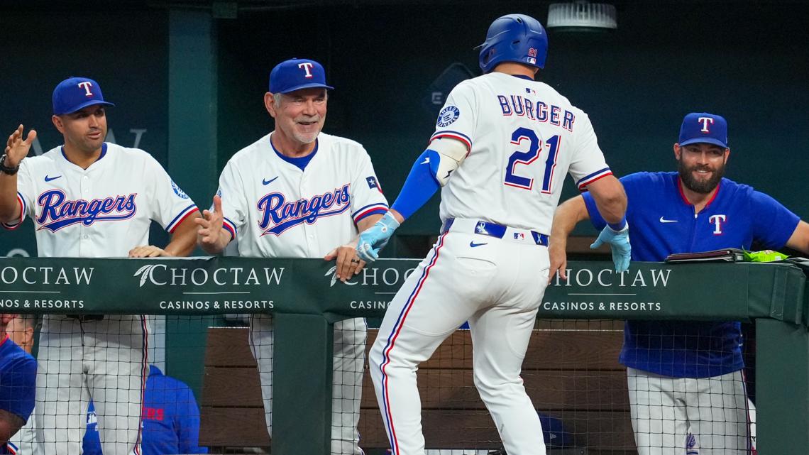 Jake Burger leads Texas Rangers to sweep Brewers 6-3